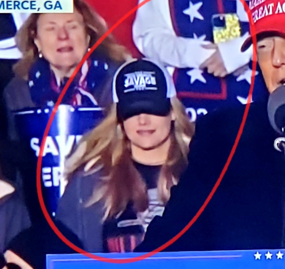 I want this girl to be my DIL!  My son is 28 from Southern CA living in Texas...heading to Tennessee! #TrumpRallyga I'll buy the ticket and dinner if you're single! #TRUMP2024
