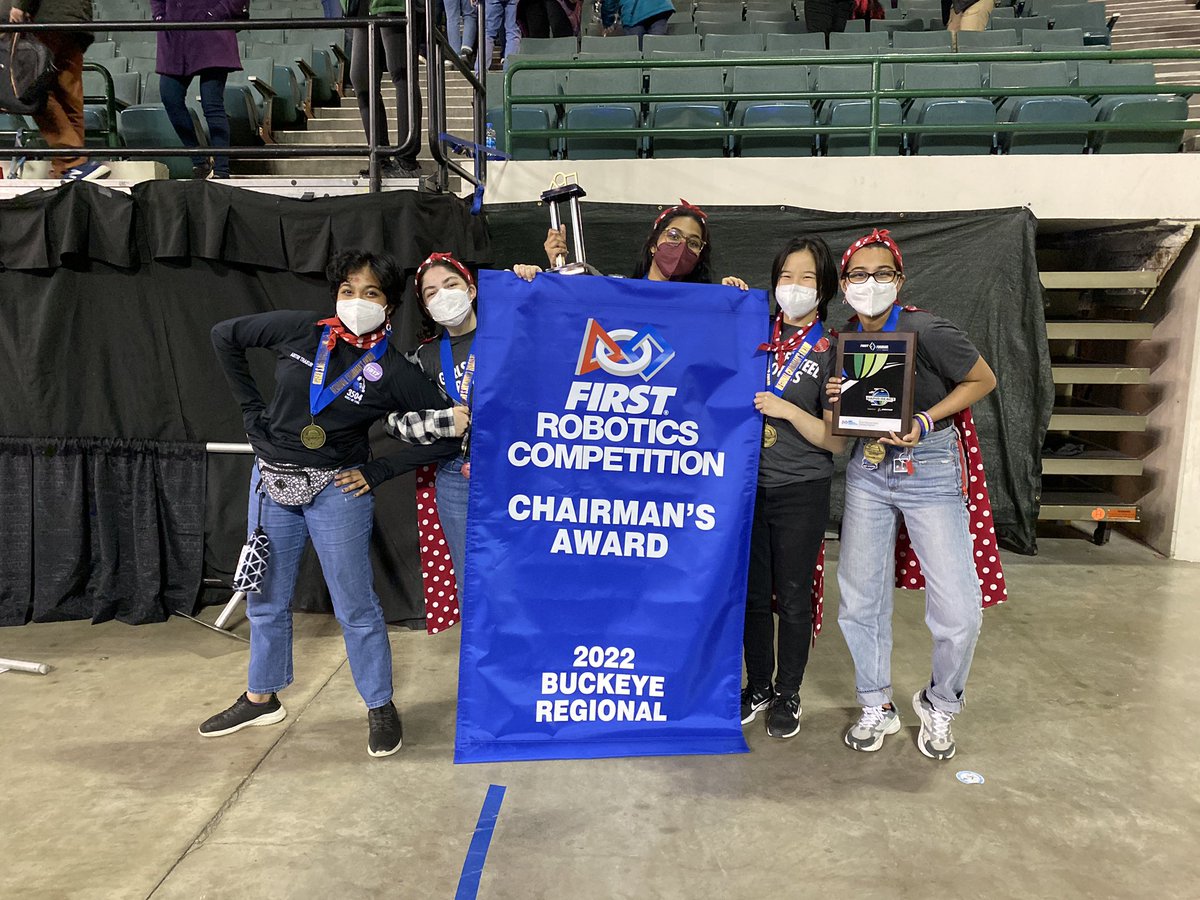 We had a great time at the #BuckeyeRegional this weekend! Lots of exciting achievements throughout the event like the honor of winning the Chairman's award! Congrats to all the teams at Buckeye! We’re so excited to see all the robots in Houston! #morethanrobots #WomenInSTEM