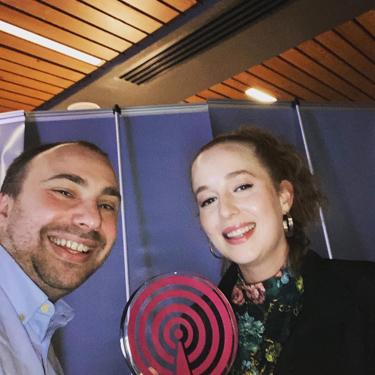 DirGregHall's tweet photo. Tonight Baby Boy won Best Short at @CrystalPalaceFF 🍾🍾🍾 A fantastic evening and an amazing festival to win an award at! Plus I got to meet the brilliant @HolliDee 💥💥💥 https://t.co/obI5spwkiV