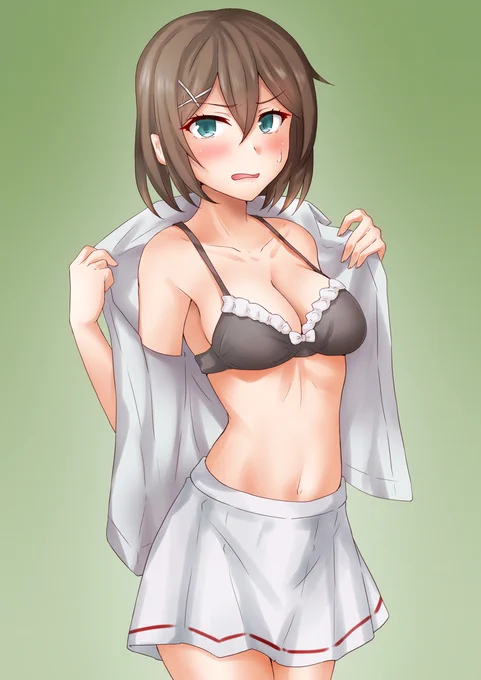 リクエストより お着替え中摩耶さま
#艦これ 