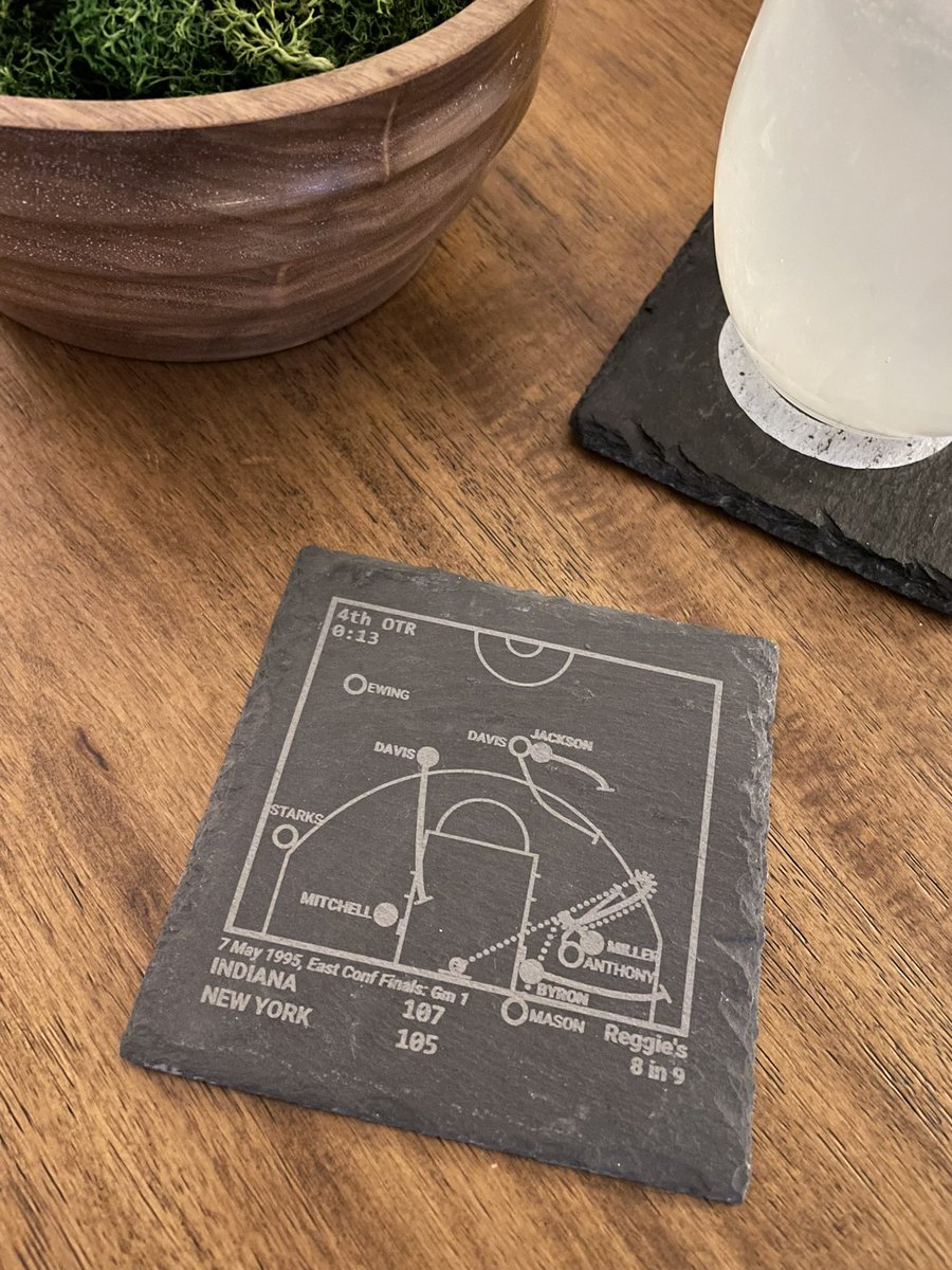 JJ__indy's tweet photo. Certifiably the coolest coaster (in an amazing set of 4) in existence ๐คฉ thanks to my pals @Heidi_Reybrouck @yes_hi_hello_ @jennychapman06 @dmill82vm for totally getting me and loving me!! #8points9seconds #Pacers https://t.co/KbZe4XCSkm