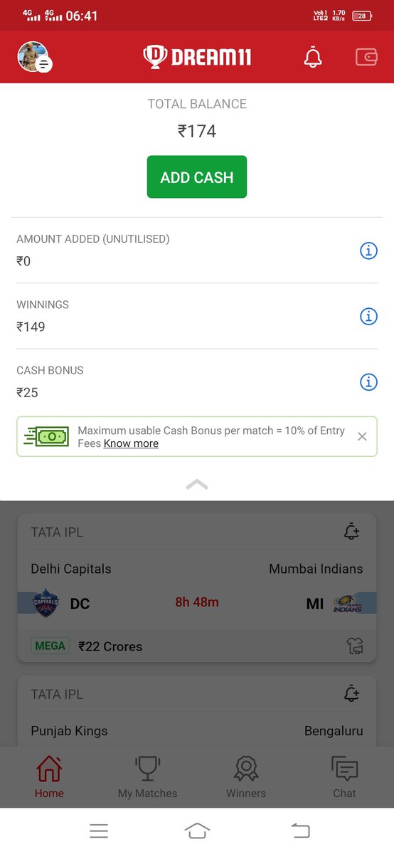 Fatimasultanji's tweet photo. @Dream11 mere account se 50 rupya kaat liye gaye hai ...? 
Kiyo ...? https://t.co/mvKqCyVRnP