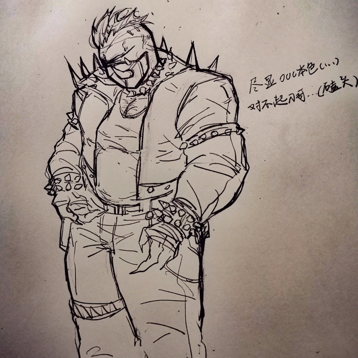 chaos080209's tweet photo. 刀哥🐗和盖厄斯以及我的尖兵oc格利亚（…）
#madnesscombatoc
#madnesscombatfanart https://t.co/9Eo1apjwUL