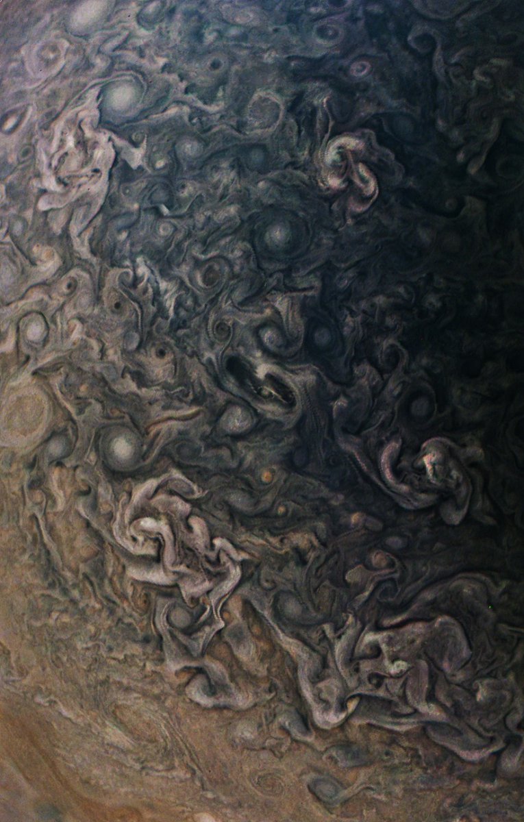 JupiterBits's tweet image. A bit of #Jupiter (@NASAJuno / @SwRI / MSSS / Tim Pulster)
