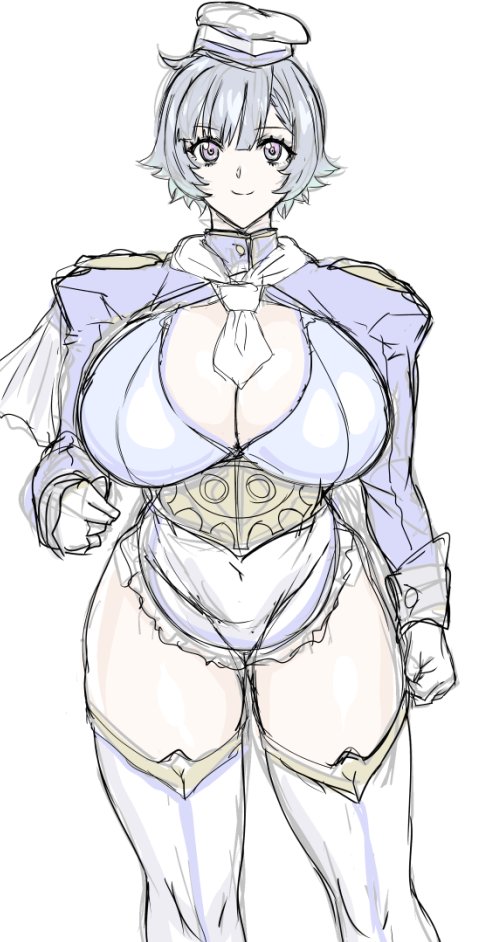 Vのガワのプロトタイプ2を考えてみてるけど前髪が決まらなくて4回目のラフ描いてる 