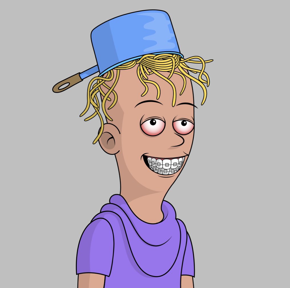 nick_eckhardt's tweet photo. shout out and welcome to @discchains!!! is #ToonFollowToon a thing? with @ToonSquadNFT and @TheStooners #nft #NFTCommunity #spaghettihead https://t.co/fSXuVvnX9T