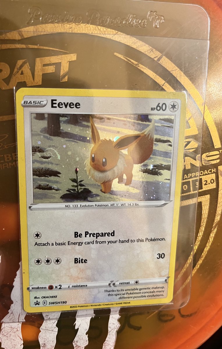 This Eevee promo has a perfect swirl! 🤩❤️ #Pokemon #pokemontcg