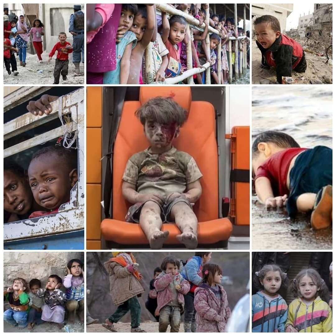 evitaozzy's tweet photo. #AChildIsAChild ALL of these children are also affected by war! Just as scared, just as worthy of support, just as important. THERE ARE OTHER WARS Western/ized nations are involved in.
WAR causes refugees.War hurts ALL children!
@abcnews
@SBSNews
@amnesty https://t.co/kRQgAW6W8w