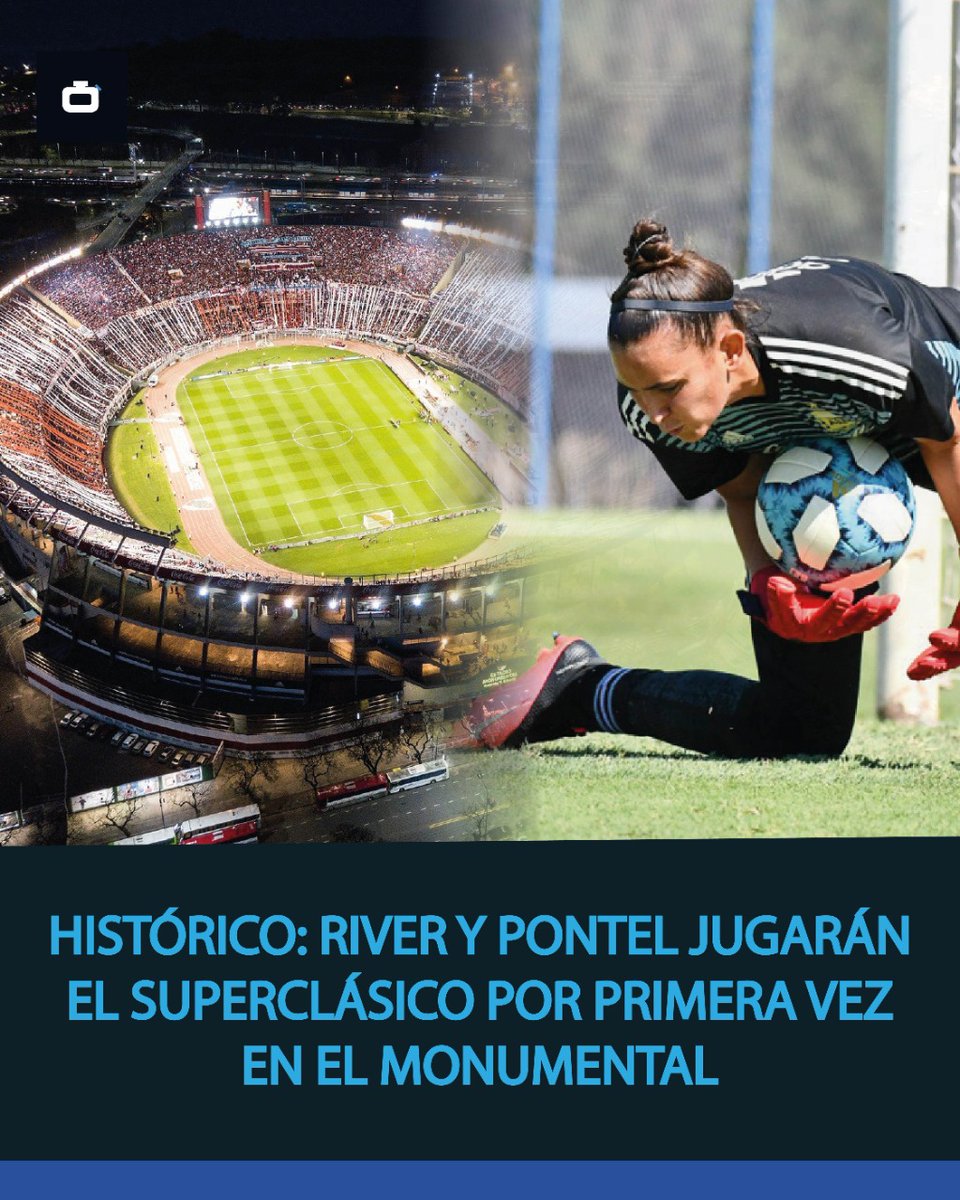 minutodeportess's tweet photo. 🏟 Por primera vez en la historia, Millonarias y Xeneizes se enfrentarán en el Estadio Monumental x la fecha 5 del Torneo YPF. Será este domingo a las 16.
🧤 #Pontel, oriunda d Sampacho y arquera titular de River, jugará su primer clásico y lo hará ni más ni menos q n Monumental https://t.co/RelGbnGuN7