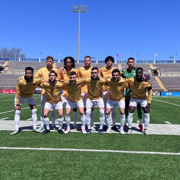 CoachJonLeamy's tweet photo. Congrats @ChattanoogaFC @Gbstrat84 Jeremy Alumbaugh on starting the season with a great home opener!  The @MissouriState @MissouriStBears family is #BearProud!  #BearPros  #BetterTogether https://t.co/zzBwYvTDKb