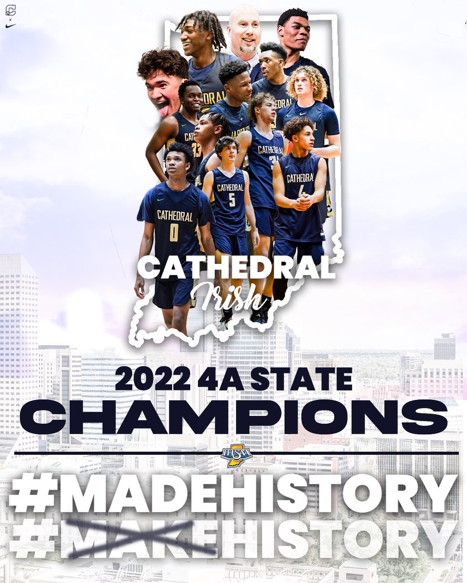 cathedralmball's tweet image. MADE HISTORY. 🏆🏆🏆🏆☘️☘️🏀🏀

#CHAMPS