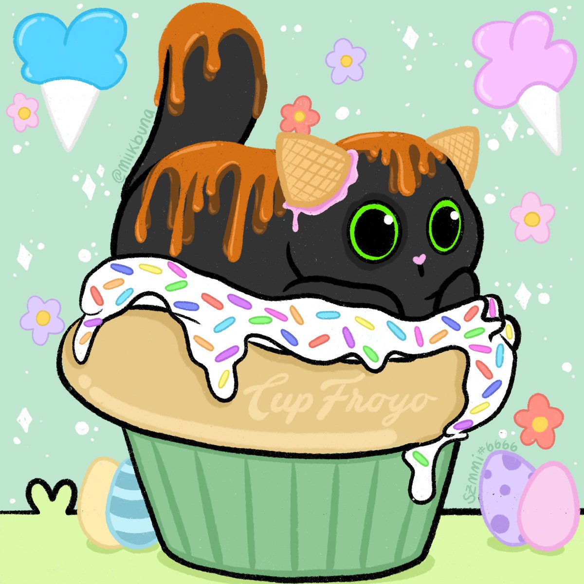 milkbuna's tweet photo. @catsinthecups cats + froyo = serotonin 😼 https://t.co/sPWMUmc4LS