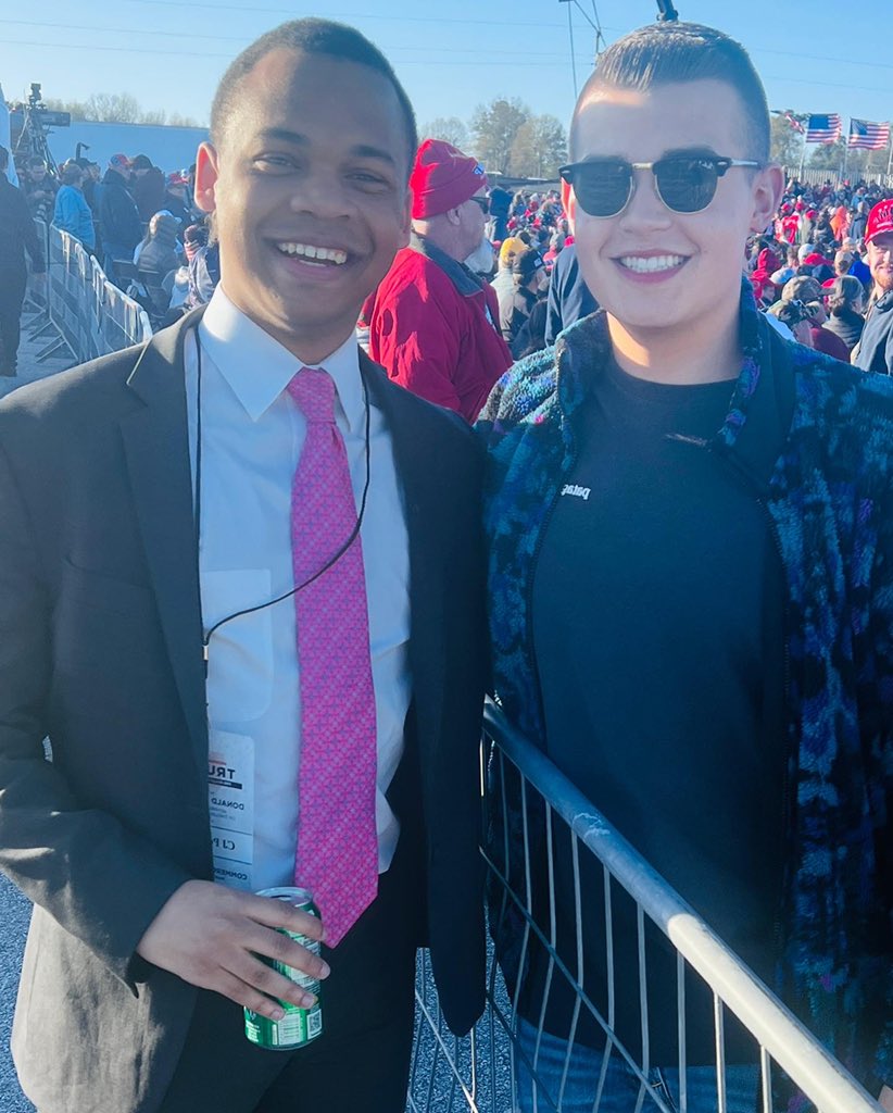 jacksongosnell's tweet photo. Today I was in #CommerceGA covering Former President Trumps rally. I got the opportunity to chat with serval elected officials and many who are running for office. I snapped these photos! @RepMTG @cjpearson https://t.co/OTTaw2kR1g