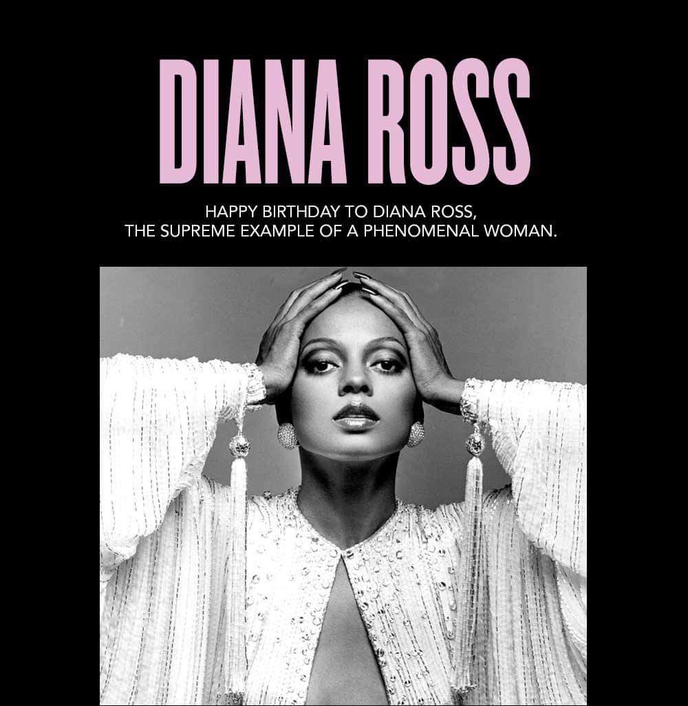 Happy Birthday Diana Ross   