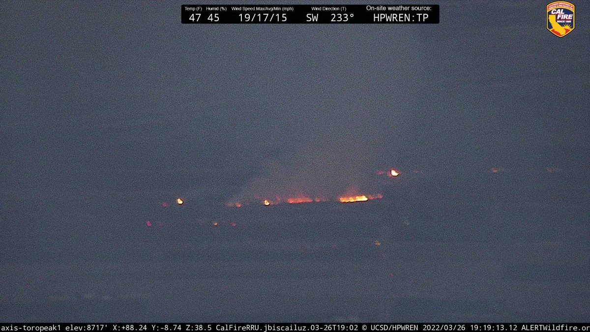 CAFireScanner's tweet photo. #72Fire (#Oasis, Riverside Co) - No updates lately but still some activity, however it appears the winds are blowing the opposite direction now & some resources have been released. Final update from me unless something changes. https://t.co/DAtTu1kVKO