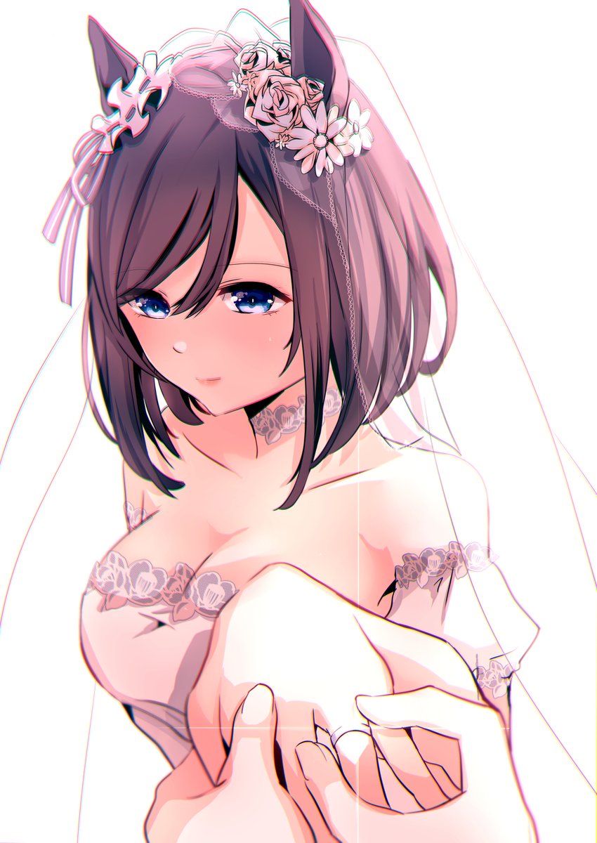 エイシンフラッシュ(ウマ娘) 「#エイシンフラッシュ生誕祭2022
ウエディングフラッシュ
おめでとう☺️

#」|櫻 ヨルのイラスト