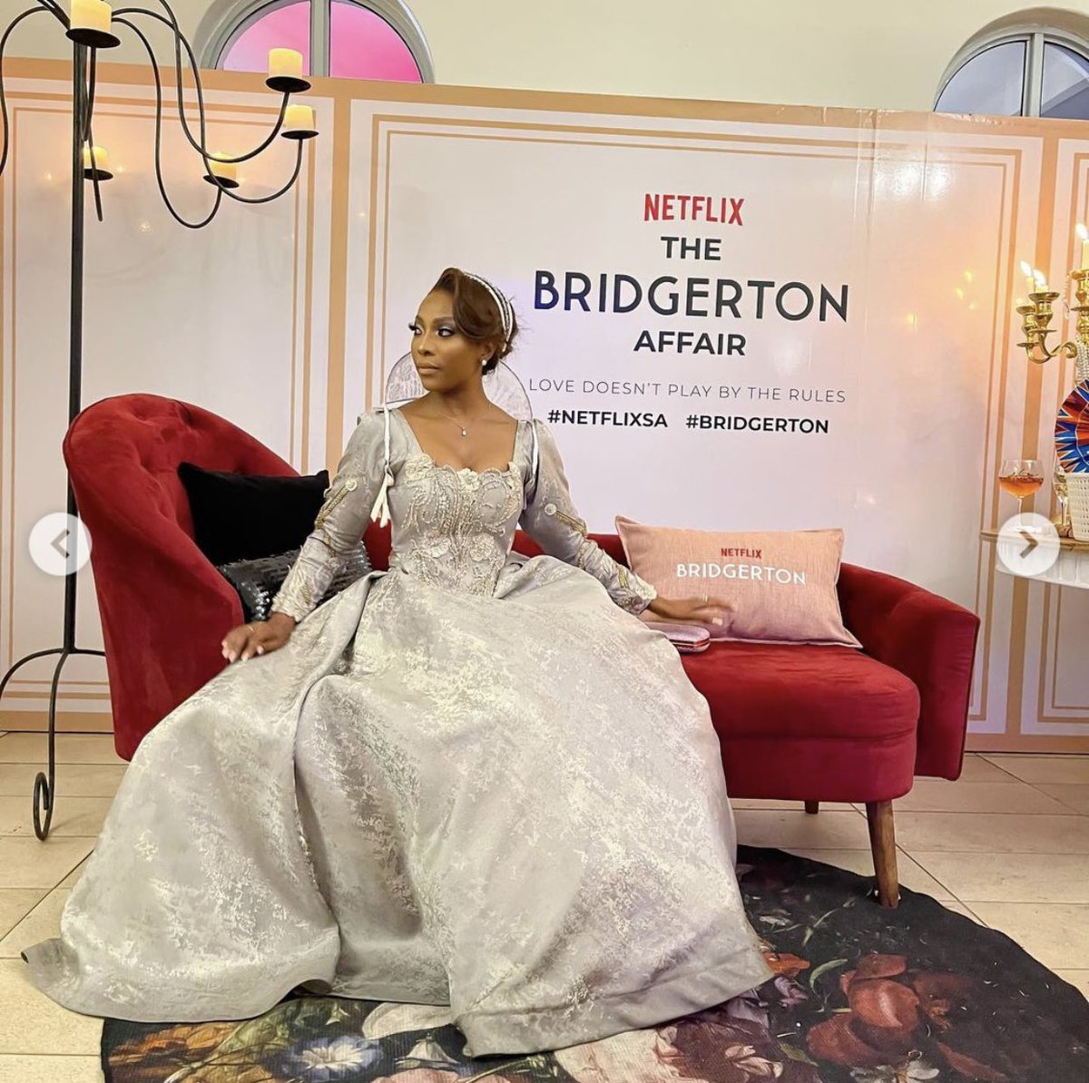 MissBhoza's tweet photo. My 4 best dressed ladies... 
Killed the theme 👏👏👏👌
The trick was not to modernize/africanize the dresses. 🙌

 #ABridgertonAffair @NetflixSA https://t.co/xGJum671FH