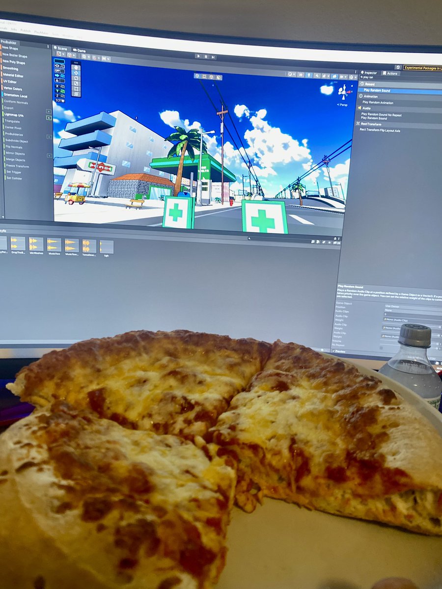 VistaLargaGames's tweet photo. Another pizza game dev night
#greasyKeyboard
๐๐ฎ #screenshotsaturday #indiedev #gamedev #indiegamedev #madewithunity #madewithplaymaker https://t.co/GwFwskR8gS