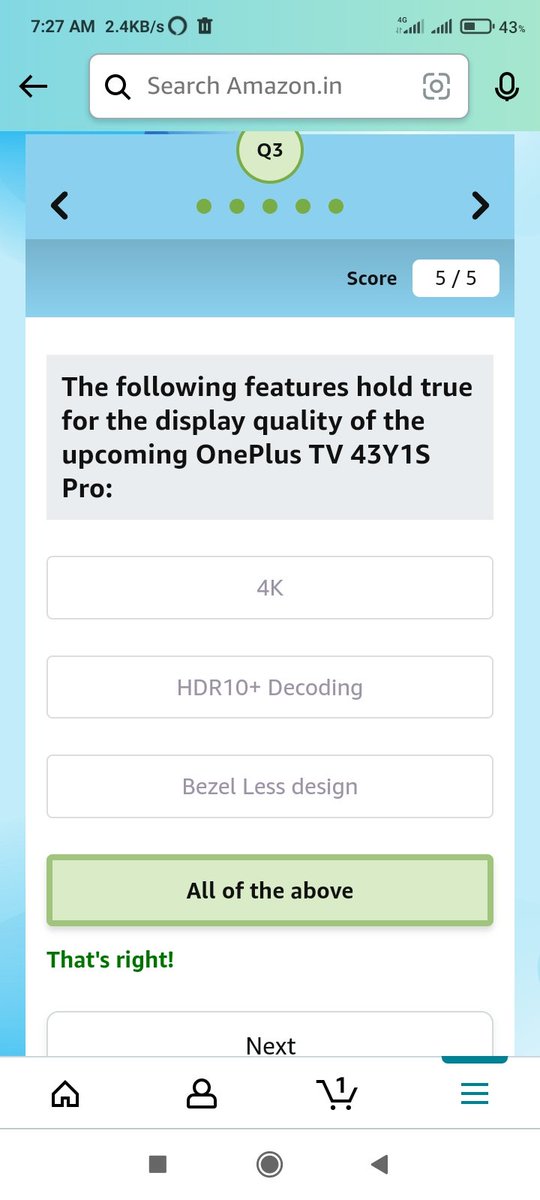 UttamKukade's tweet image. #SmarterTVSmarterchoice
#Amazonin 
#Oneplusin