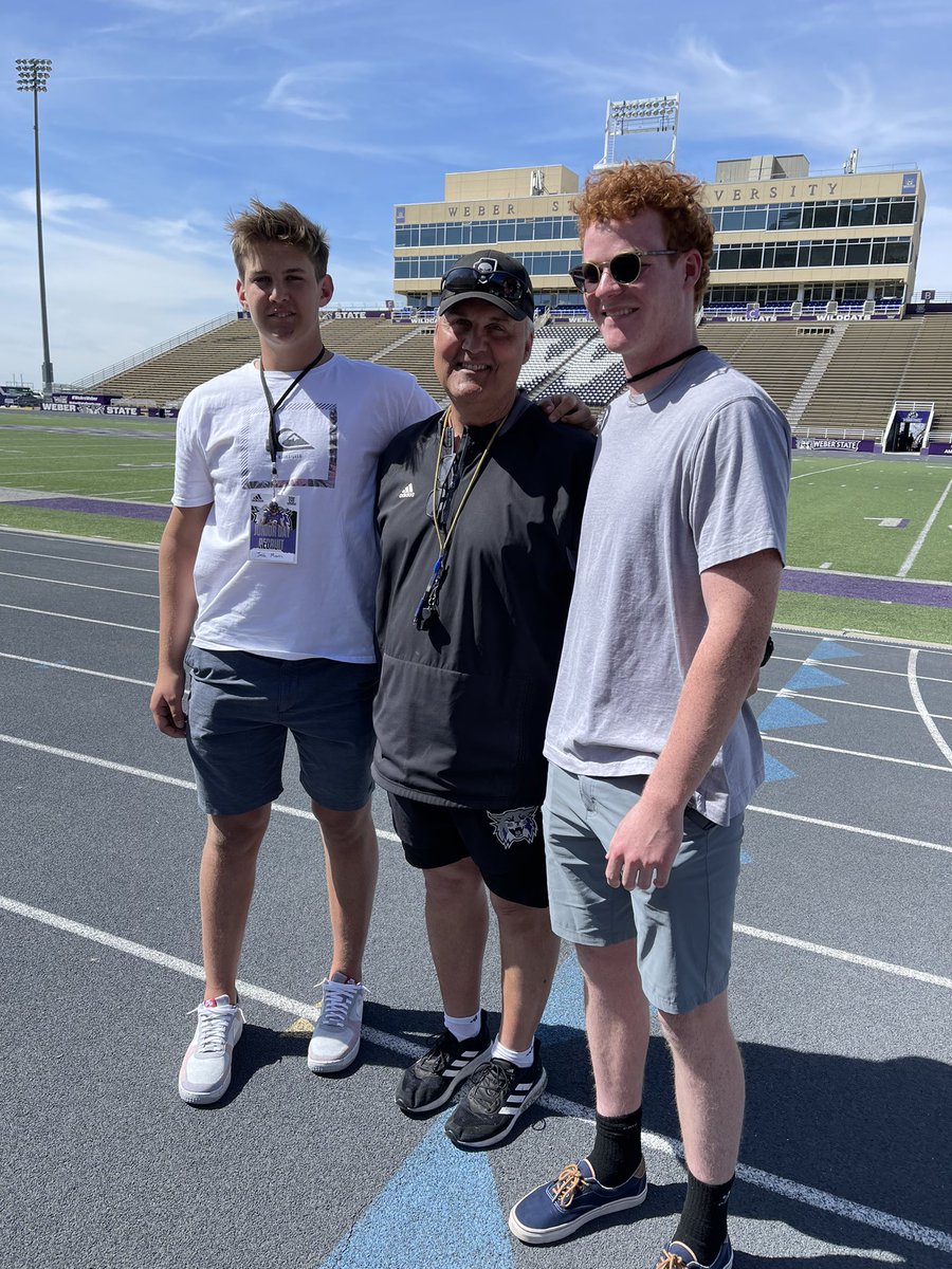 Josh_morin88's tweet photo. Junior day at Weber State with @kyle_nelson33 was awesome!! Thank you @CoachBrentMyers for the invite! Had a fantastic time!
@CoachMattUlrich @FBCoach_P @VinceAmey @11Coachb @CoachSacksGriz @CoachHowe 
@CoachPerrone @HeritageReese https://t.co/8sD0okU5Jh