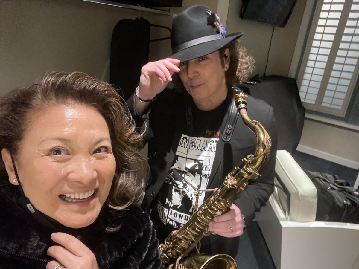 lilymariye's tweet photo. Going onstage! First time I’ve seen my husband @boneyjames play in two years 💖🙏🏼 #CovidPause https://t.co/w54nep5k05