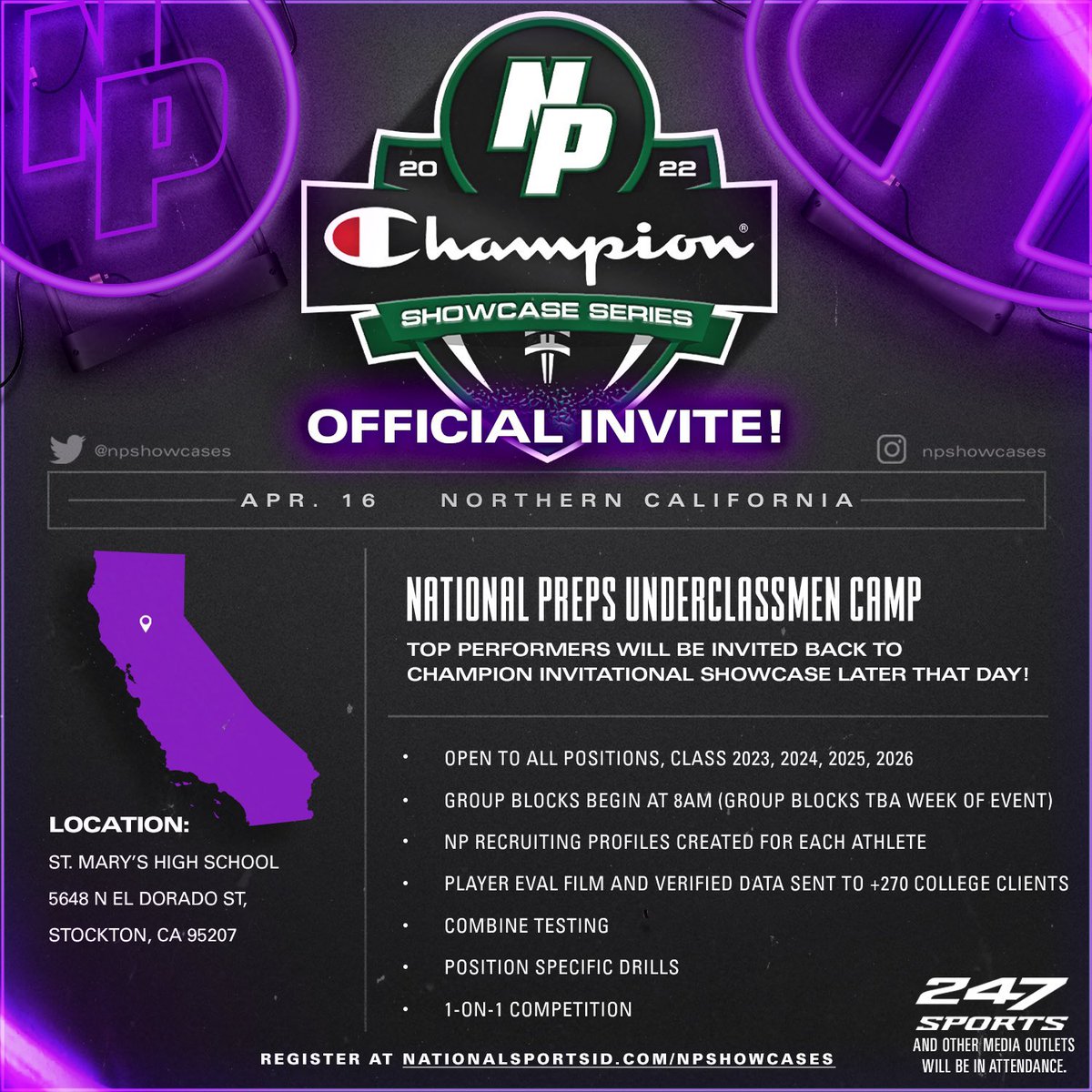 TylerGuthmiller's tweet photo. Extremely blessed to have recieved an invite to the @NPShowcases https://t.co/zEdUcupgO8