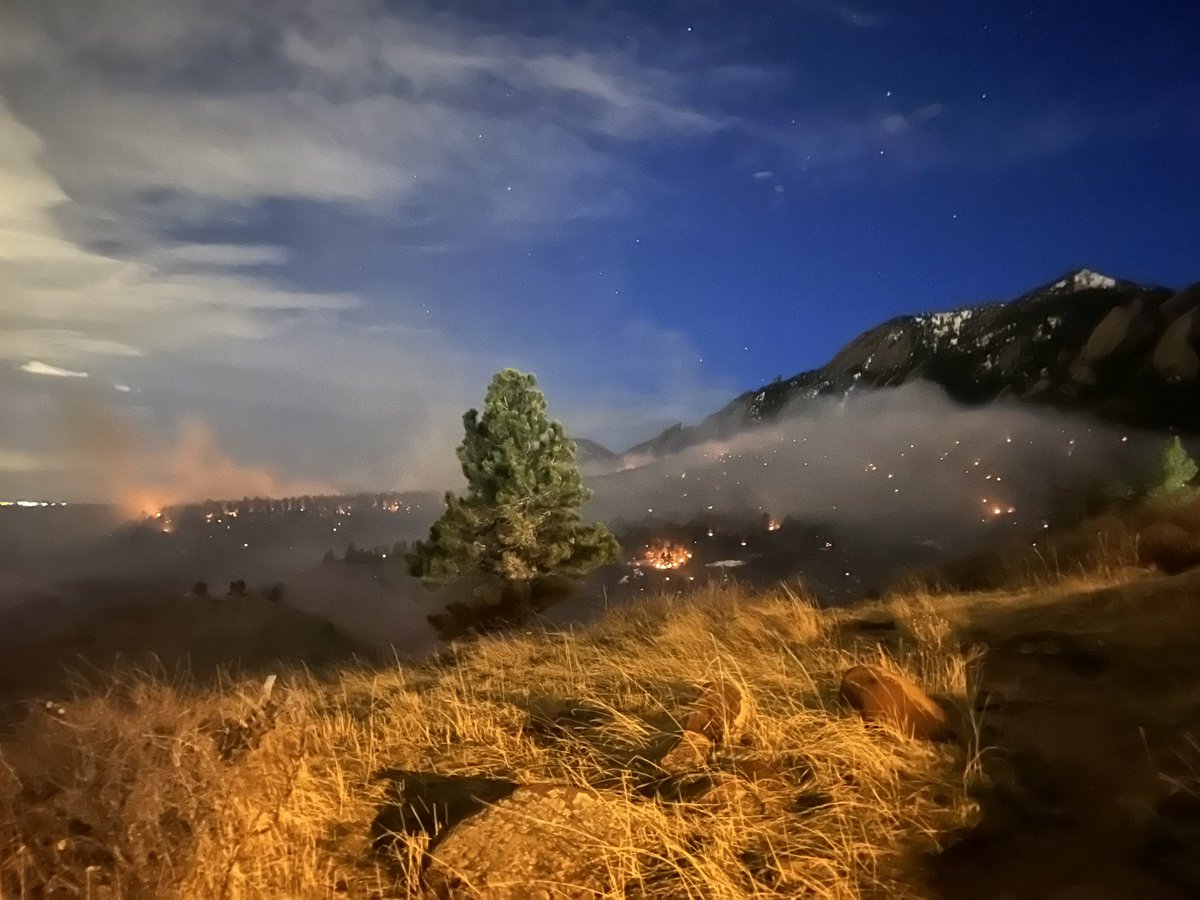 On the ground tonight in Boulder County where the #NCARFire has already forced more than 18,000 people to evacuate. More at Krdo.com