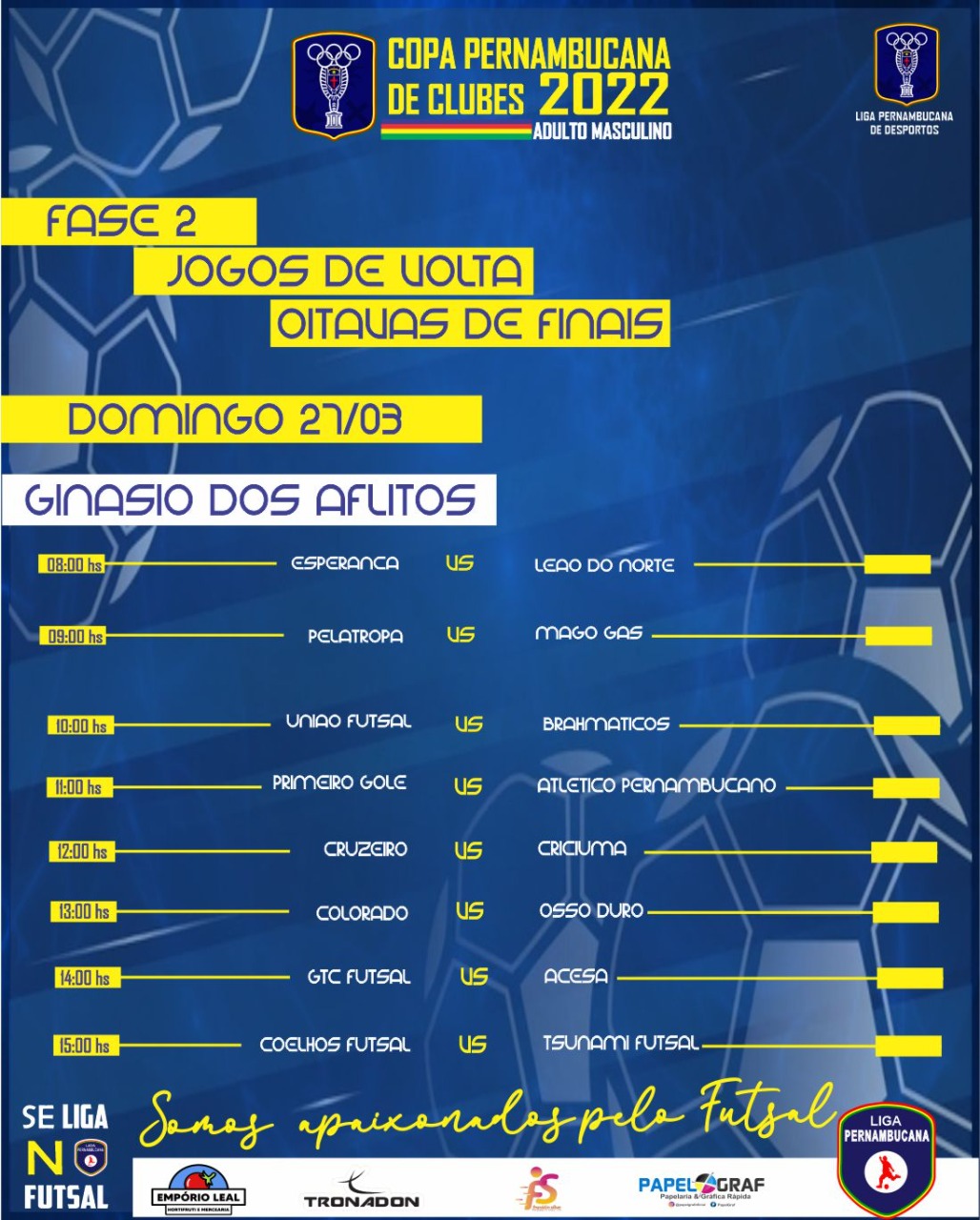 LPF divulga tabela da Liga Paulista de futsal sub-20 de 2023