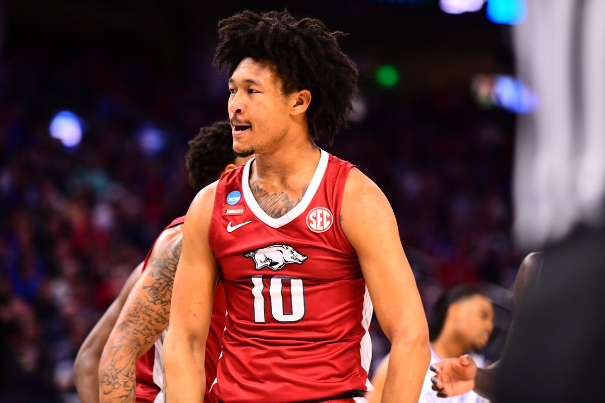 RazorbackComms's tweet photo. JD Notae and Jaylin Williams were named to the NCAA West Regional All-Tournament team. https://t.co/IXO8grGP2R