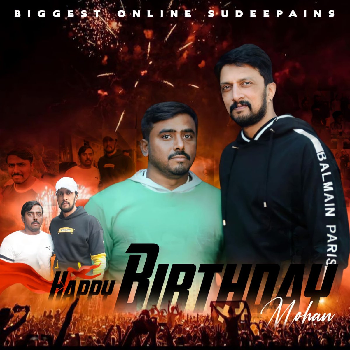 BosTeam_Kolar's tweet photo. ನಮ್ಮ ಅಭಿಮಾನಿಗಳ ಅಭಿಮಾನಿ "ಅಭಿನಯ ಚಕ್ರವರ್ತಿ" @KicchaSudeep ಅಣ್ಣನ ಅಪ್ಪಟ ಅಭಿಮಾನಿ ಹಾಗೂ #biggestonlinesudeepins admin #KicchaMoni ರವರಿಗೆ ಹುಟ್ಟು ಹಬ್ಬದ ಶುಭಾಶಯಗಳು.. ತಾಯಿ ಚಾಮುಂಡೇಶ್ವರಿ ನಿಮಗೆ ಆಯಸ್ಸು ಆರೋಗ್ಯ ಕೊಟ್ಟು ಕಾಪಾಡಲಿ ಎಂದು ಹಾರೈಸುತ್ತೇವೆ 💐😍
 
#VikrantRona #KicchaSudeep
 #KichchaForever https://t.co/lTAg52Pnt7