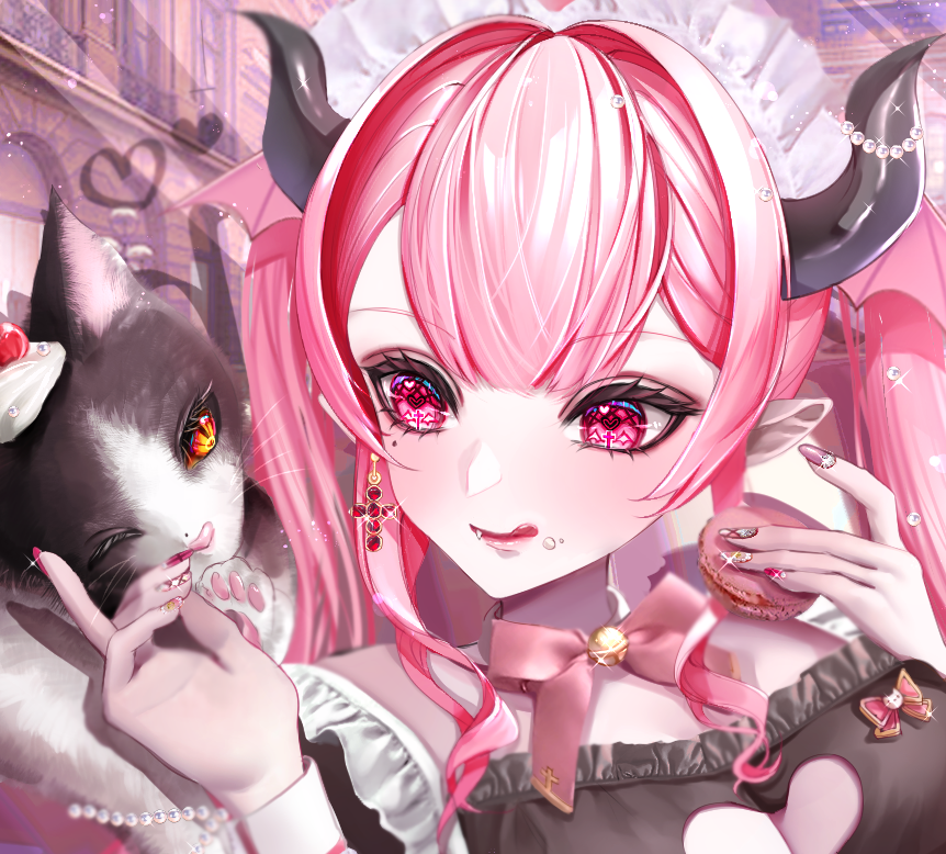 「💜purple💜 or 💗pink💗 」|ふぁゆ瀬のイラスト
