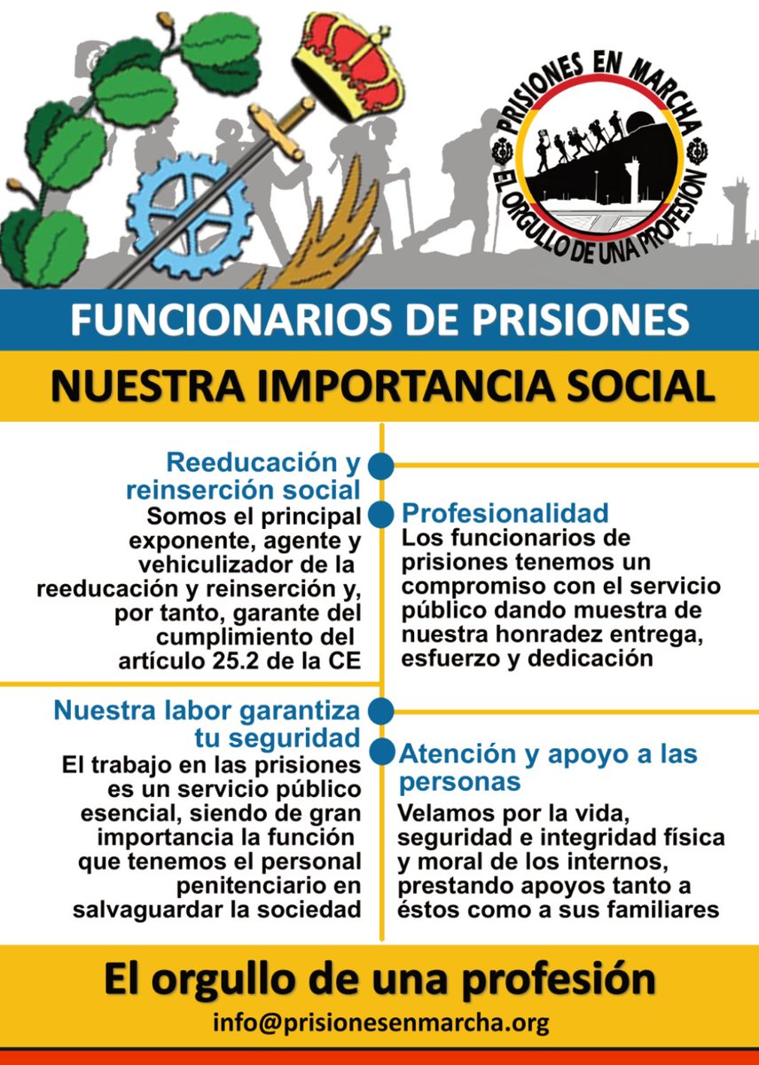 PrisionesM's tweet photo. #PrisionesEnMarcha
#Sosprisiones https://t.co/JQ5B704XYR