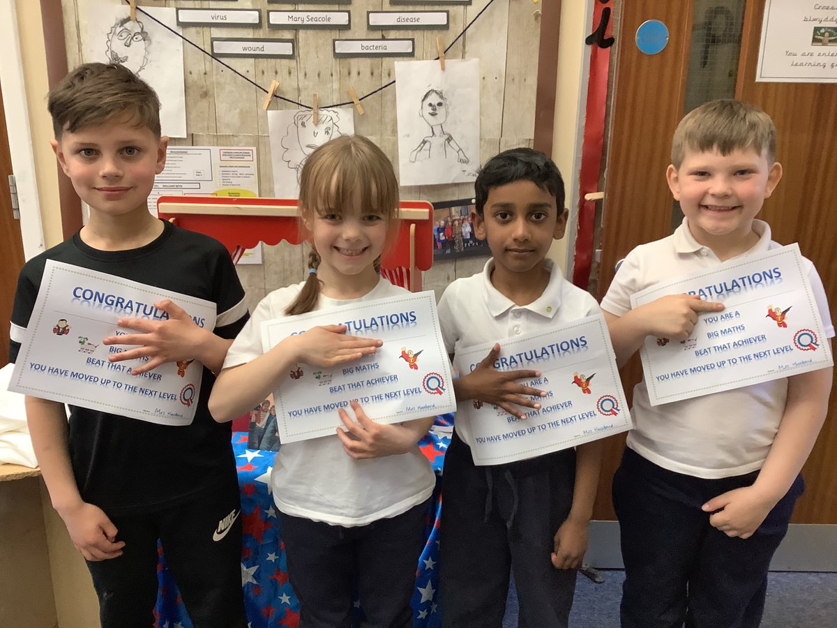 STBPrm's tweet photo. Llongyfarchiadau to these  mathematicians! They all went up in Big Maths Beat That! 🙌🥳👏 https://t.co/0yl8Xp9p9w