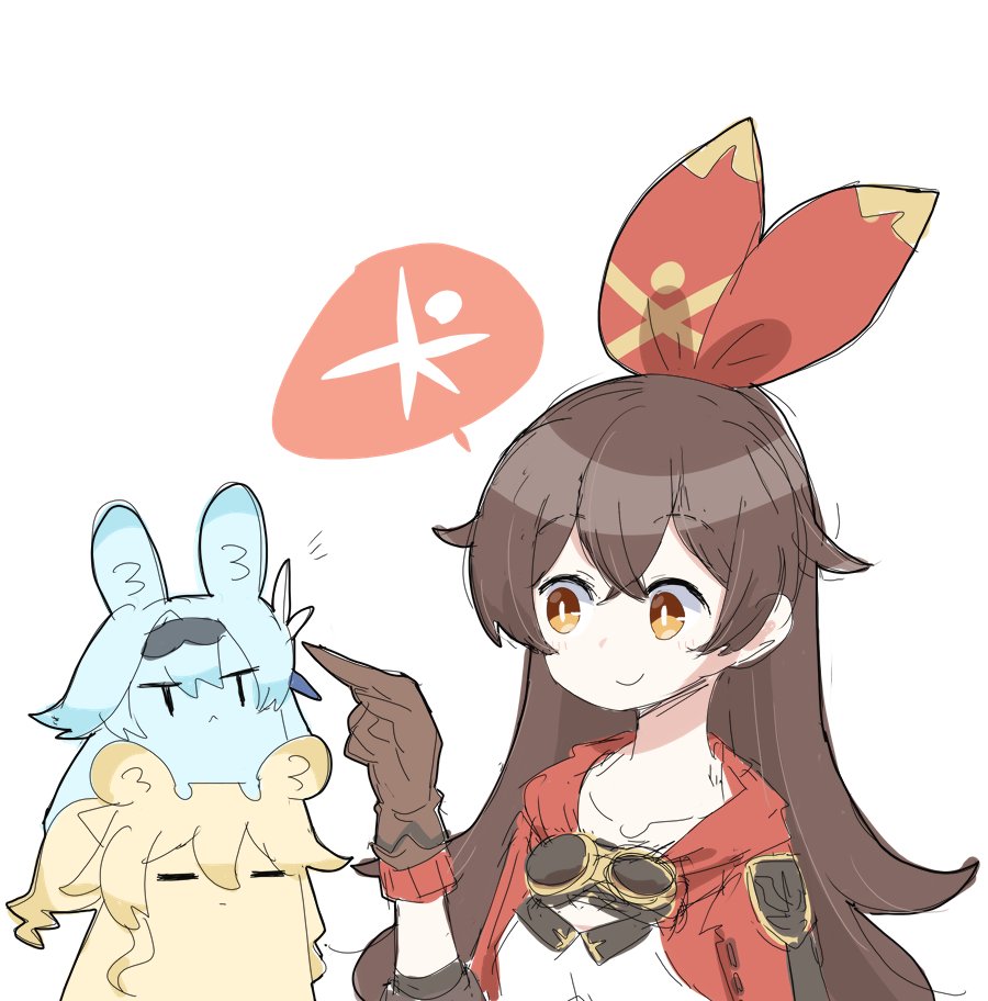 アンバー(原神) ,エウルア(原神) 「エウ… 」|ドッグさん@多忙〜4/10のイラスト