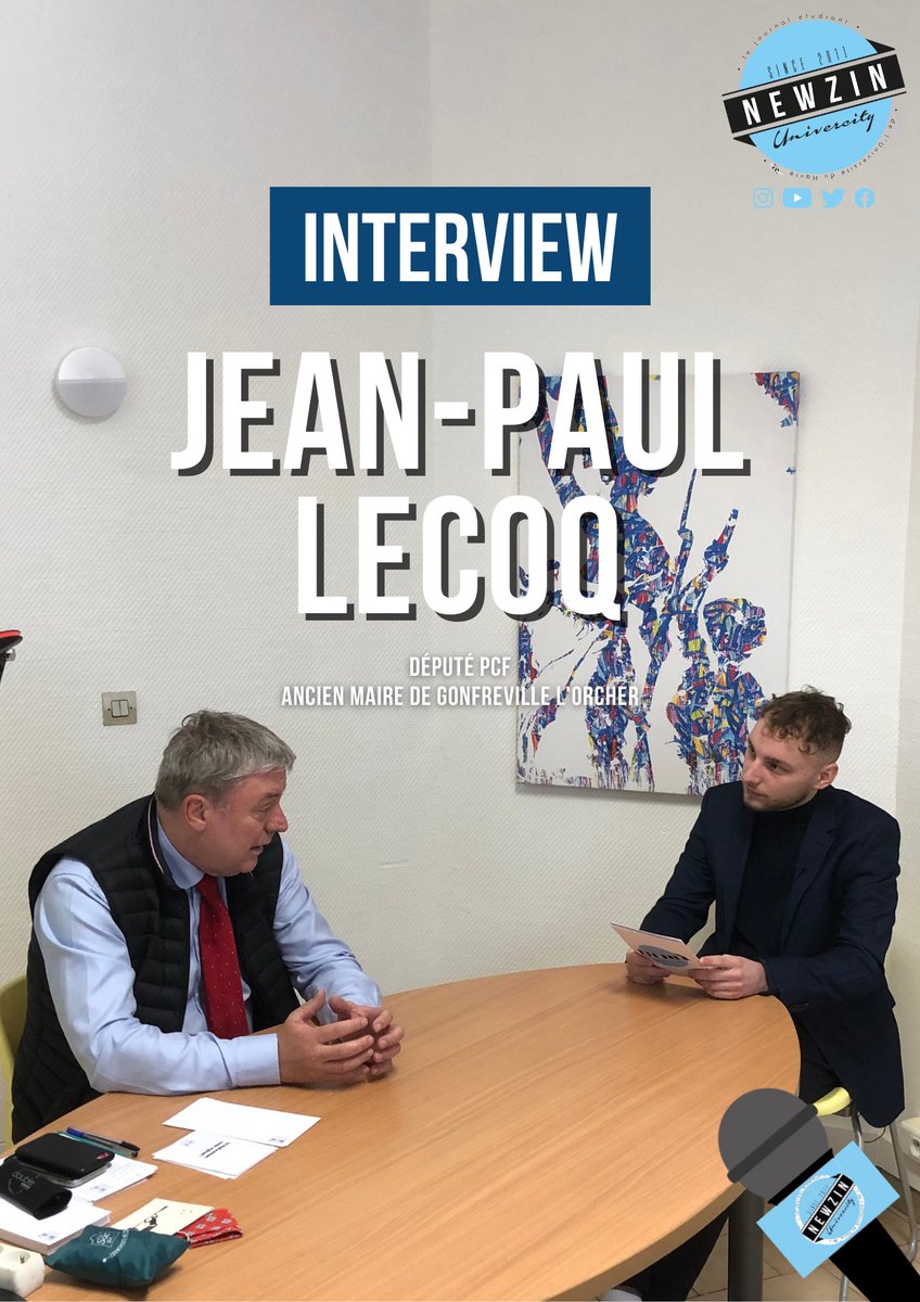 NEWZIN (@newzin_lh) on Twitter photo 🔴 Membre du Parti communiste depuis 1973, Jean-Paul Lecoq a été interviewé par le <a href="/newzin_lh/">NEWZIN</a>.
🚨RDV MARDI 18h30 sur YOUTUBE en avant-première : youtu.be/gHsguTZiDWg
👉🏻 MERCREDI à 20h sur Instagram et Facebook
#jeanpaullecoq #maire #depute #pcf <a href="/PCF/">PCF</a> <a href="/pcflehavre/">PCF Le Havre</a> <a href="/deputesPCF/">Députés Communistes</a> 🔴 Membre du Parti communiste depuis 1973, Jean-Paul Lecoq a été interviewé par le <a href="/newzin_lh/">NEWZIN</a>.
🚨RDV MARDI 18h30 sur YOUTUBE en avant-première : youtu.be/gHsguTZiDWg
👉🏻 MERCREDI à 20h sur Instagram et Facebook
#jeanpaullecoq #maire #depute #pcf <a href="/PCF/">PCF</a> <a href="/pcflehavre/">PCF Le Havre</a> <a href="/deputesPCF/">Députés Communistes</a>