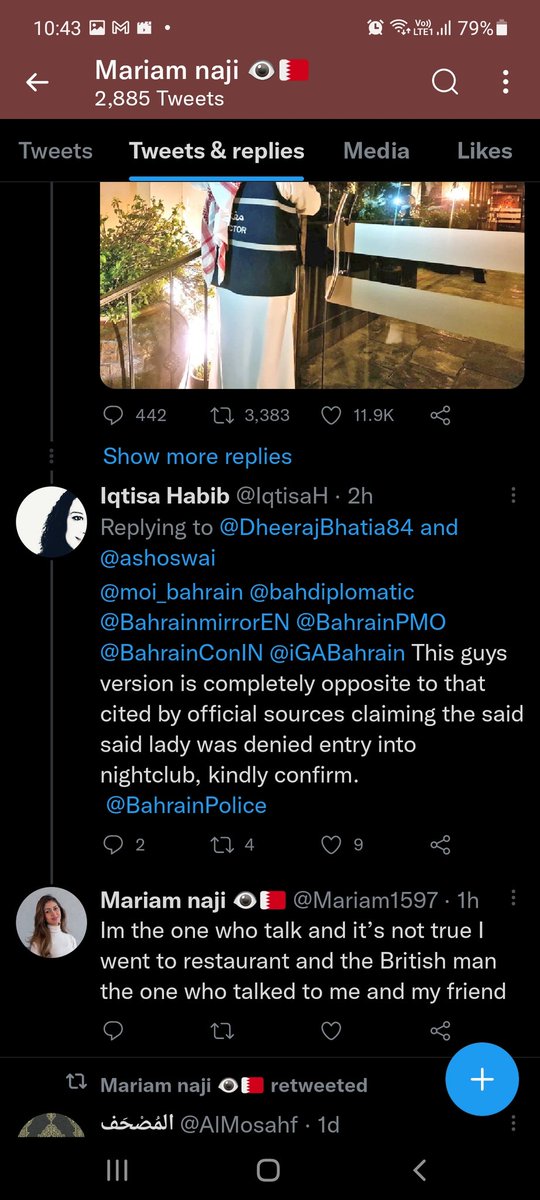chandhukr's tweet photo. The girl involved in this Behrain hijab issue says the manager she spoke with was British but see how the narrative is set against hindus. https://t.co/dMNTv257Kq