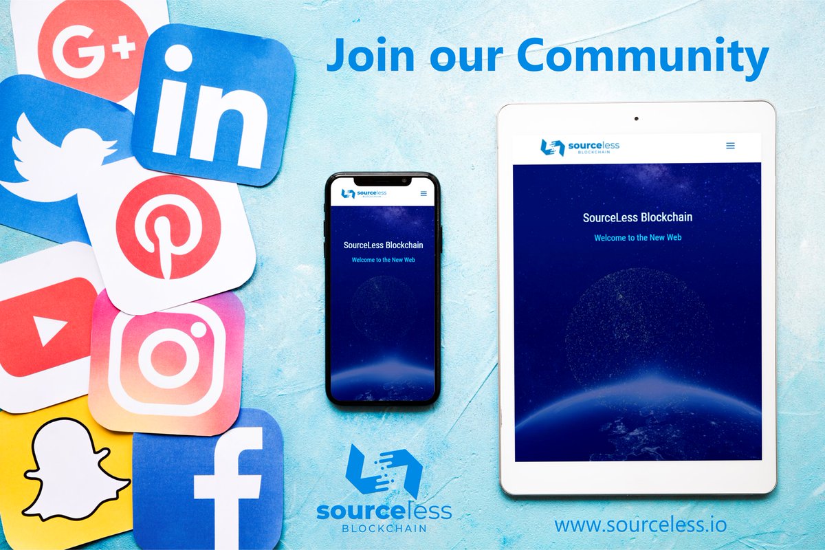 Follow SourceLess on Social Media.
Be a part of our growing Community!

facebook.com/sourcelessweb
instagram.com/sourcelessweb
x.com/SourcelessB
linkedin.com/company/source…
reddit.com/r/SourceLessBl…
sourcelessblockchain.medium.com
telegram.me/SourceLessBloc…

SourceLess.io