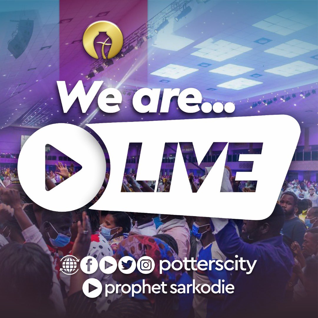 Potter's City on Twitter "We are Live!! Connect with us via our social