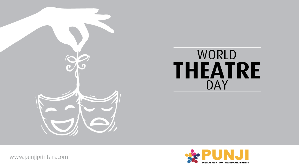 PunjiPrinters's tweet photo. Theatres are not just another way to entertain ourselves but they are a way to learn something new, something more meaningful. Happy World Theatre Day.
#punjiprinters #worldtheaterday #worldtheaterday🎭 #worldtheaterday2022 #theaterday https://t.co/yH73leYIDd