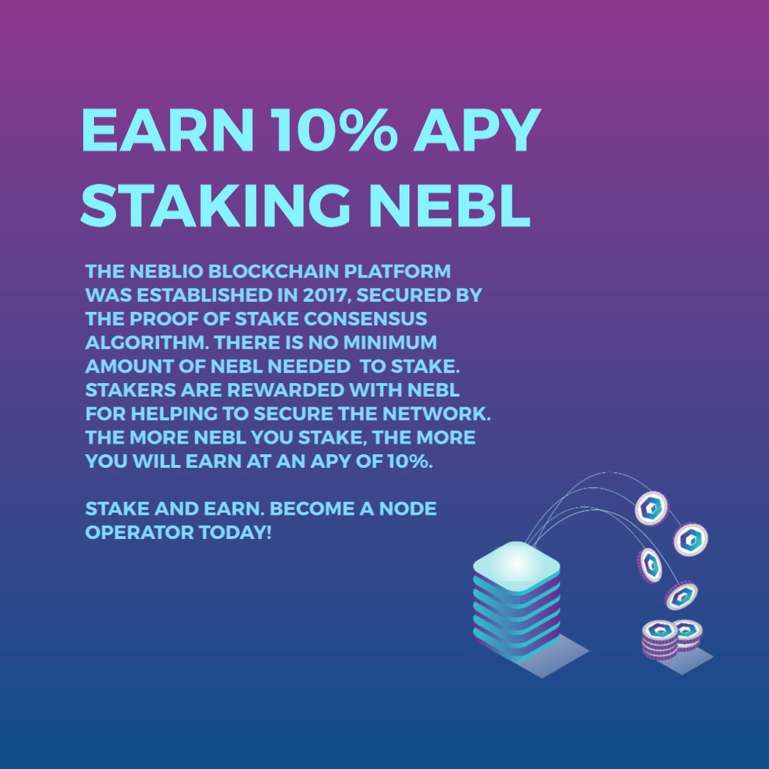 Yellow_zine's tweet photo. 🇬🇧 @NeblioTeam is a proof of stake blockchain platform with annualized rewards of 10% APY. Stakers can stake their $NEBL using the #NeblioCore wallet on their computer. There is no need for mining equipment or powerful systems, just standard hardware.
https://t.co/Bd20FuCcly https://t.co/A6Q3pzRtnJ