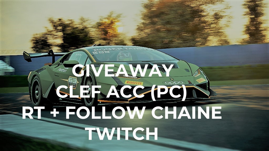 SkyZiiHD's tweet photo. 🔴GIVEAWAY🔴

Pour célébrer la sortie du nouveau DLC sur @AC_assettocorsa, je vous fais gagner une clef du jeu sur PC !

RT + FOLLOW la chaine Twitch https://t.co/wg2CmAI9hr

T.A.S : 3/04/2022
Bonne chance à tous ! https://t.co/aBikW8jUTK