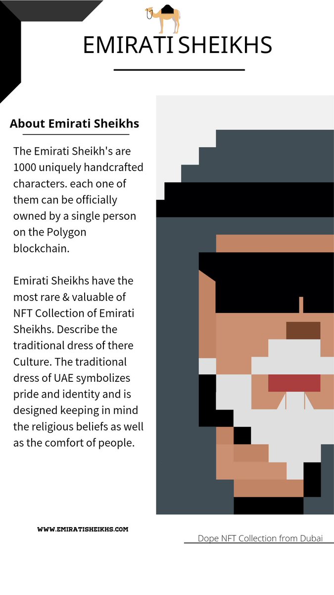 About Emirati Sheikhs ⬆️

#nfts #openseanft #polygon #nftcollectible 
#nftbuyers #nftbuyers #nftusa #nftcreator #nftgram 
#nftbrasil #nftherapysession #NFTProject 
#nftinvestor #dubaibuyers #digitalcollectibles #dubaicollector #digitalartwork #digitaldrawing #digitalart #nftdubai