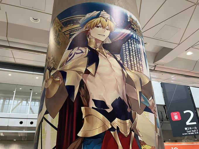 ギル祭のギルちゃん柱あった!! 