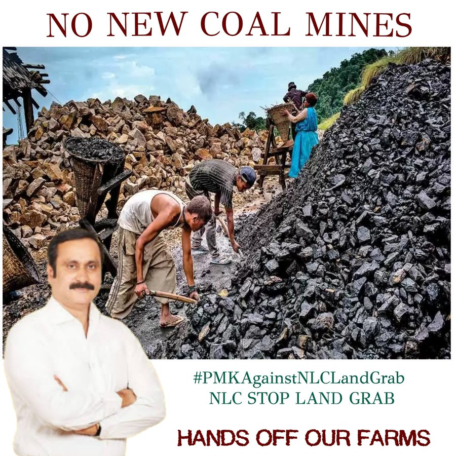 villagemedia16's tweet photo. DONOT spoil our lands in the name of development. Please stop coal mines and save the earth.
#PMKAgainstNLCLandGrab
#NoNewCoalMines
#PMak https://t.co/fKMwtACUgP