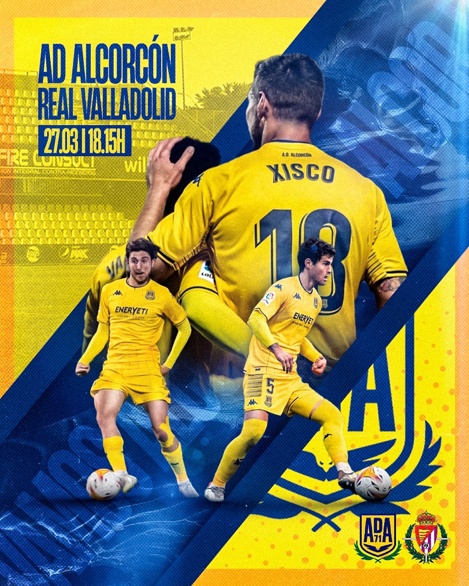 adalcorconfans2's tweet photo. ⚽ MATCHDAY ⚽
La @AD_Alcorcon y el @realvalladolid se enfrentan en el #EstadioSantoDomingo para disputar la jornada 33 de #LaLigaSmartBank
Hoy tenemos que ganar el partido desde la grada, jugamos contra uno de los grandes de la competición y hay que demostrar que podemos hacerlo https://t.co/ysRYLDEEzV