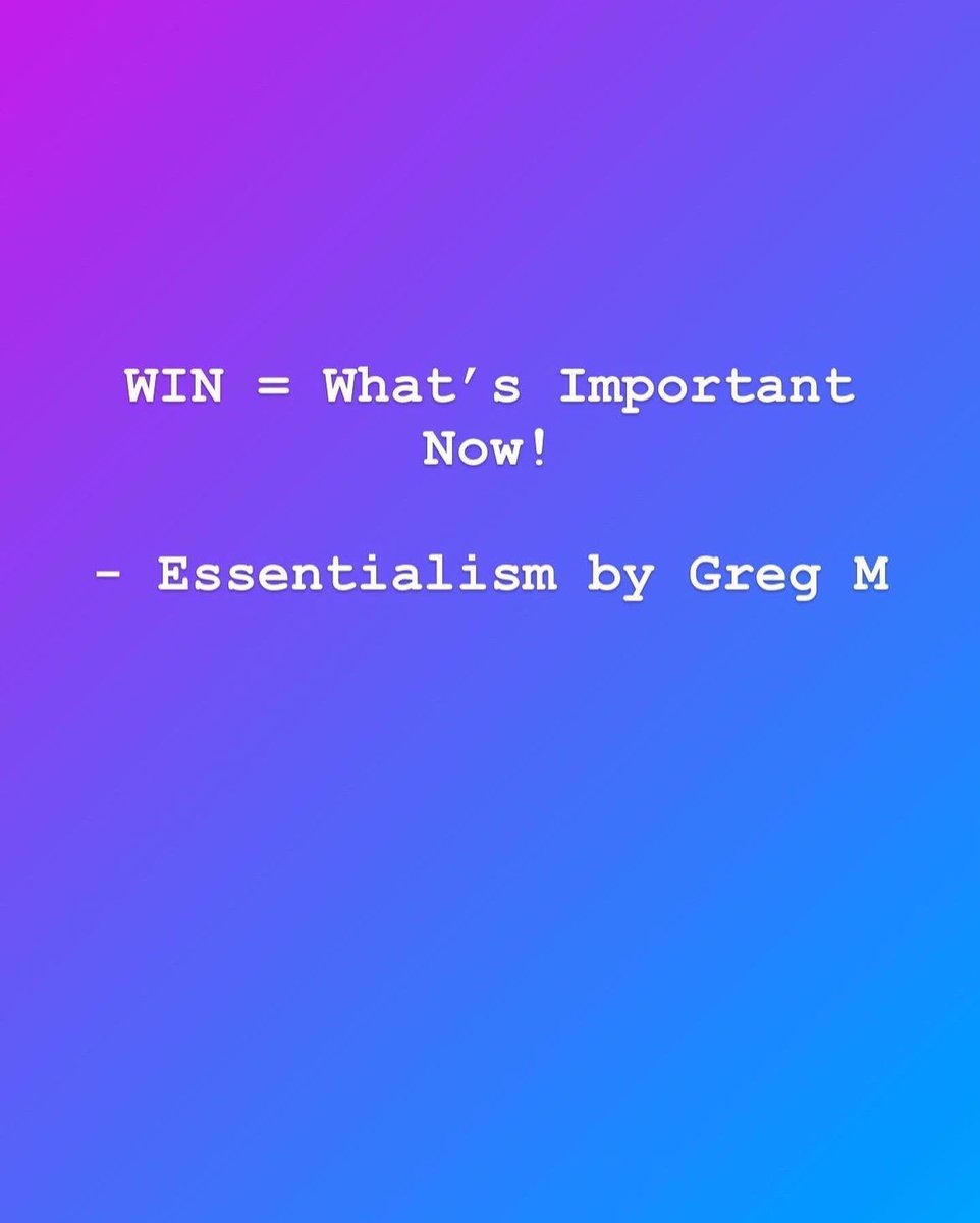 worklifewithgg's tweet photo. In a world where we have virtually unlimited options in life, our choice of prioritising the the vital few over the trivial many becomes extremely critical! Essentialism by @GregoryMcKeown is a must read for anyone who wants to live a life full of purpose and impact! https://t.co/l7oheIH7H5