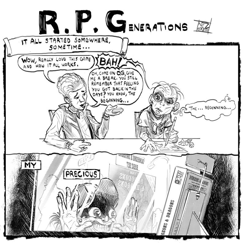 DmEducational's tweet photo. Comic by @GenerationsRp.
My dad bought my the #DnD basic box set second hand from a car-boot sale when I was about 10. I was already a lover of fantasy and games.
Where did it all begin with you?
#TTRPG #DungeonsandDragons https://t.co/qKEU0U69FJ