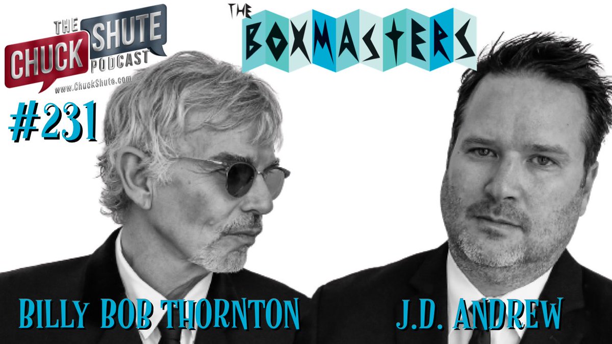 ChuckShute's tweet image. Billy Bob Thornton and J.D. Andrew make up the band @TheBoxmasters. In this episode we’ll discuss the recording of the new album “Help, I’m Alive”, working w/ Beatles engineer Geoff Emerick, playing live, &amp;amp; more! #TheBoxmasters #BillyBobThornton #JDAndrew 
youtu.be/BudUVwLk69c