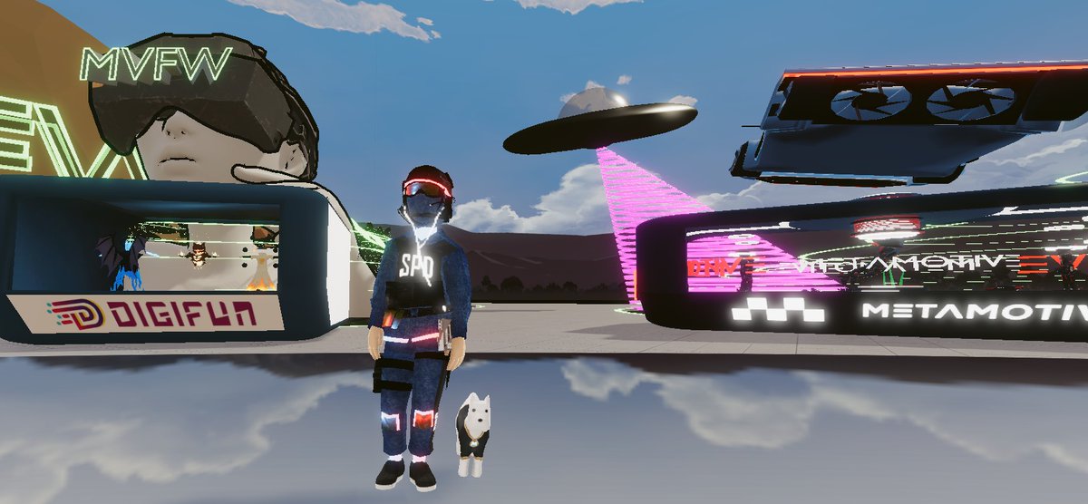 Officer BabiKecap spotted this UFO in #Decentraland all SPDs please be careful and put on our safety helmet (my doge might need one too😯) <a href="/PdSupernatural/">SupernaturalPD</a> <a href="/KewzMetaverse/">KewZ_Metaverse</a> <a href="/QueenZola89/">Zola the Queen</a> <a href="/AndrewF1206/">Sirdrew</a> @AddDcl <a href="/mizuyto/">jitfrag</a> <a href="/7niiif/">7nif</a> #NFT #NFTCommunity #NFTGiveaway