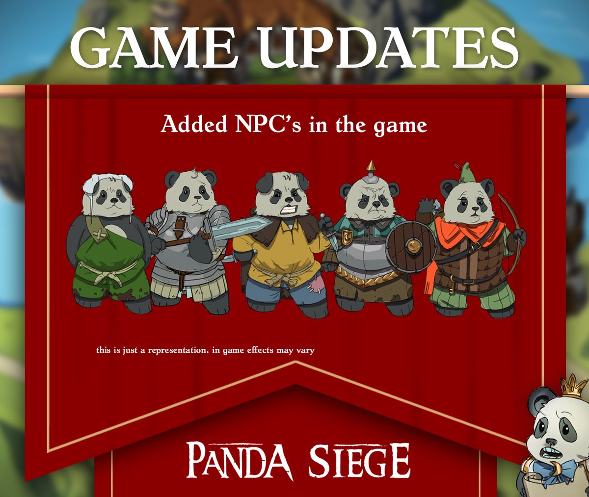 PandaSiegeNFT's tweet photo. ‼️  “ADDED NPC’s IN THE GAME” ‼️

📢  🐼Good news, NPC- It's controlled by the game's artificial intelligence (AI) rather than a player - so you can practice when you're weary of playing. https://t.co/kxbgpnm1Wc
